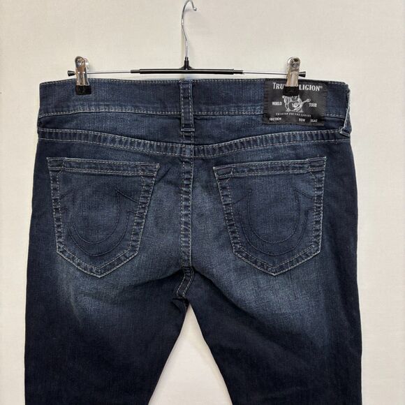 True Religion Men Rocco Relaxed Skinny Jeans Size 36 36x33 Blue Denim C068 -24 - Picture 10 of 16